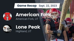 Recap: American Fork  vs. Lone Peak  2023