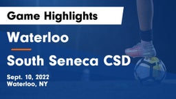 Waterloo  vs South Seneca CSD Game Highlights - Sept. 10, 2022