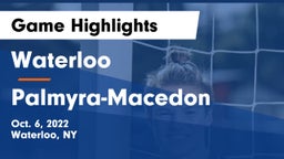 Waterloo  vs Palmyra-Macedon  Game Highlights - Oct. 6, 2022