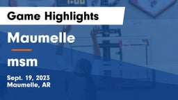 Maumelle  vs msm Game Highlights - Sept. 19, 2023