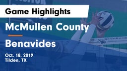 McMullen County  vs Benavides Game Highlights - Oct. 18, 2019