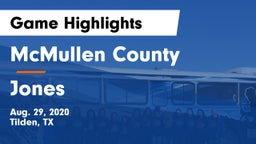 McMullen County  vs Jones  Game Highlights - Aug. 29, 2020