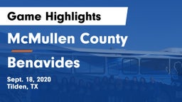 McMullen County  vs Benavides  Game Highlights - Sept. 18, 2020