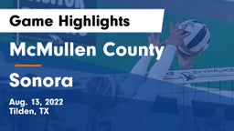 McMullen County  vs Sonora Game Highlights - Aug. 13, 2022