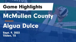 McMullen County  vs Algua Dulce Game Highlights - Sept. 9, 2022