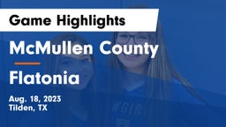 McMullen County  vs Flatonia Game Highlights - Aug. 18, 2023