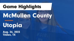 McMullen County  vs Utopia Game Highlights - Aug. 26, 2023
