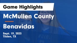 McMullen County  vs Benavidas Game Highlights - Sept. 19, 2023