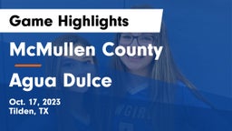 McMullen County  vs Agua Dulce  Game Highlights - Oct. 17, 2023