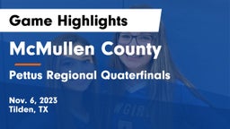McMullen County  vs Pettus Regional Quaterfinals Game Highlights - Nov. 6, 2023