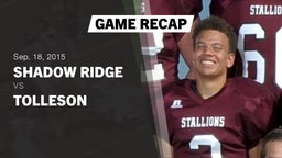 Recap: Shadow Ridge  vs. Tolleson  2015