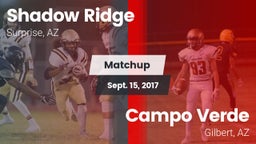 Matchup: Shadow Ridge High vs. Campo Verde  2017
