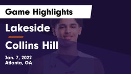 Lakeside  vs Collins Hill  Game Highlights - Jan. 7, 2022