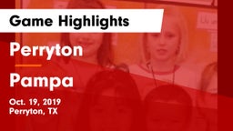Perryton  vs Pampa  Game Highlights - Oct. 19, 2019
