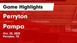 Perryton  vs Pampa  Game Highlights - Oct. 20, 2020