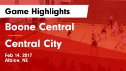 Boone Central  vs Central City  Game Highlights - Feb 14, 2017