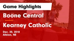 Boone Central  vs Kearney Catholic  Game Highlights - Dec. 20, 2018