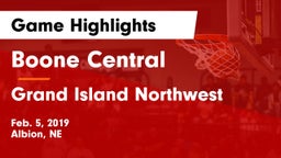 Boone Central  vs Grand Island Northwest  Game Highlights - Feb. 5, 2019