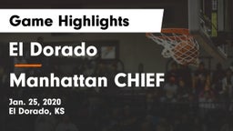 El Dorado  vs Manhattan CHIEF Game Highlights - Jan. 25, 2020
