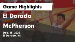 El Dorado  vs McPherson  Game Highlights - Dec. 15, 2020