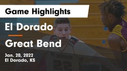 El Dorado  vs Great Bend  Game Highlights - Jan. 20, 2022