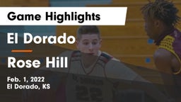El Dorado  vs Rose Hill  Game Highlights - Feb. 1, 2022