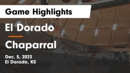 El Dorado  vs Chaparral  Game Highlights - Dec. 5, 2023
