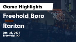Freehold Boro  vs Raritan  Game Highlights - Jan. 28, 2021