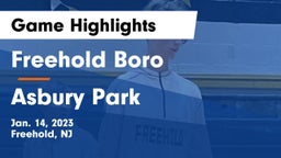 Freehold Boro  vs Asbury Park Game Highlights - Jan. 14, 2023