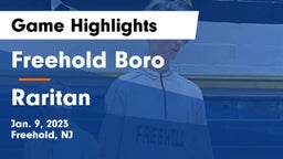 Freehold Boro  vs Raritan  Game Highlights - Jan. 9, 2023