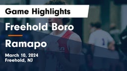 Freehold Boro  vs Ramapo Game Highlights - March 10, 2024