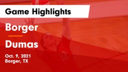 Borger  vs Dumas  Game Highlights - Oct. 9, 2021