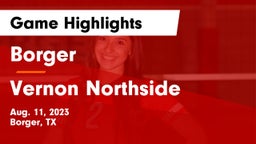 Borger  vs Vernon Northside Game Highlights - Aug. 11, 2023