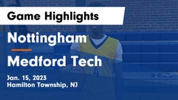 Nottingham  vs Medford Tech  Game Highlights - Jan. 15, 2023