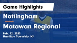 Nottingham  vs Matawan Regional  Game Highlights - Feb. 22, 2023