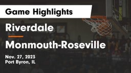 Riverdale  vs Monmouth-Roseville  Game Highlights - Nov. 27, 2023
