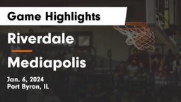 Riverdale  vs Mediapolis  Game Highlights - Jan. 6, 2024