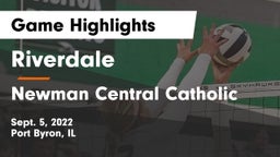 Riverdale  vs Newman Central Catholic  Game Highlights - Sept. 5, 2022