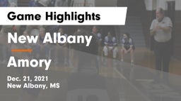 New Albany  vs Amory  Game Highlights - Dec. 21, 2021