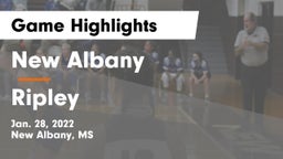 New Albany  vs Ripley  Game Highlights - Jan. 28, 2022