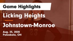 Licking Heights  vs Johnstown-Monroe  Game Highlights - Aug. 25, 2020