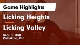 Licking Heights  vs Licking Valley  Game Highlights - Sept. 1, 2020