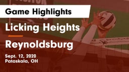 Licking Heights  vs Reynoldsburg  Game Highlights - Sept. 12, 2020