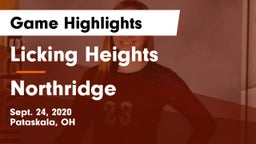 Licking Heights  vs Northridge  Game Highlights - Sept. 24, 2020