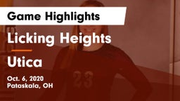Licking Heights  vs Utica  Game Highlights - Oct. 6, 2020