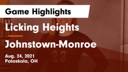 Licking Heights  vs Johnstown-Monroe  Game Highlights - Aug. 24, 2021