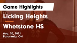 Licking Heights  vs Whetstone HS Game Highlights - Aug. 30, 2021