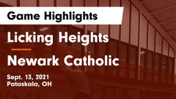 Licking Heights  vs Newark Catholic  Game Highlights - Sept. 13, 2021