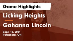 Licking Heights  vs Gahanna Lincoln  Game Highlights - Sept. 16, 2021