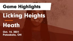 Licking Heights  vs Heath  Game Highlights - Oct. 14, 2021